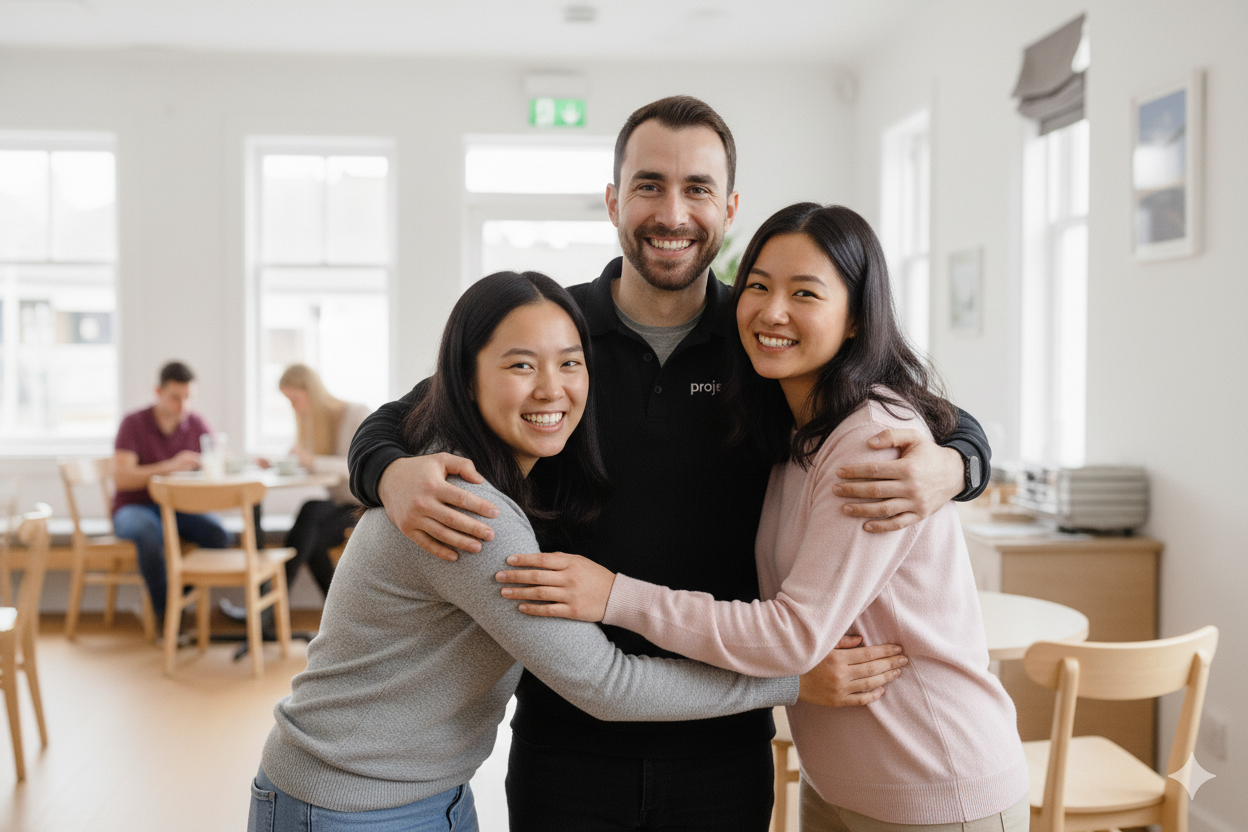 Estate planning course graduates celebrating successful career change UK